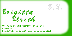 brigitta ulrich business card